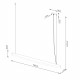 Thoro Lampa wisząca JORUN 150 złota LED 3000K TH.476