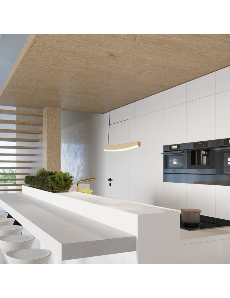 Pendant lamps over the island - Thoro pendant lamp JORUN 150 gold LED 3000K TH.476 - product kolory-swiatla.pl 12