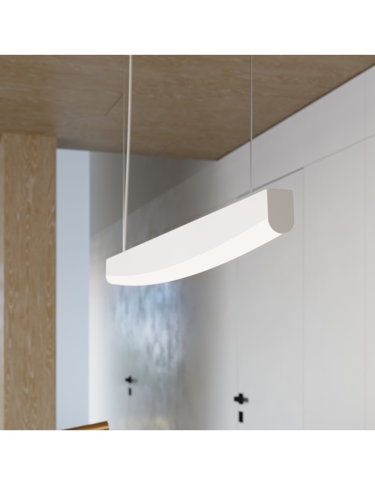 Pendant lamps over the island - Thoro pendant lamp JORUN 150 white LED 4000K TH.477 - product kolory-swiatla.pl 13