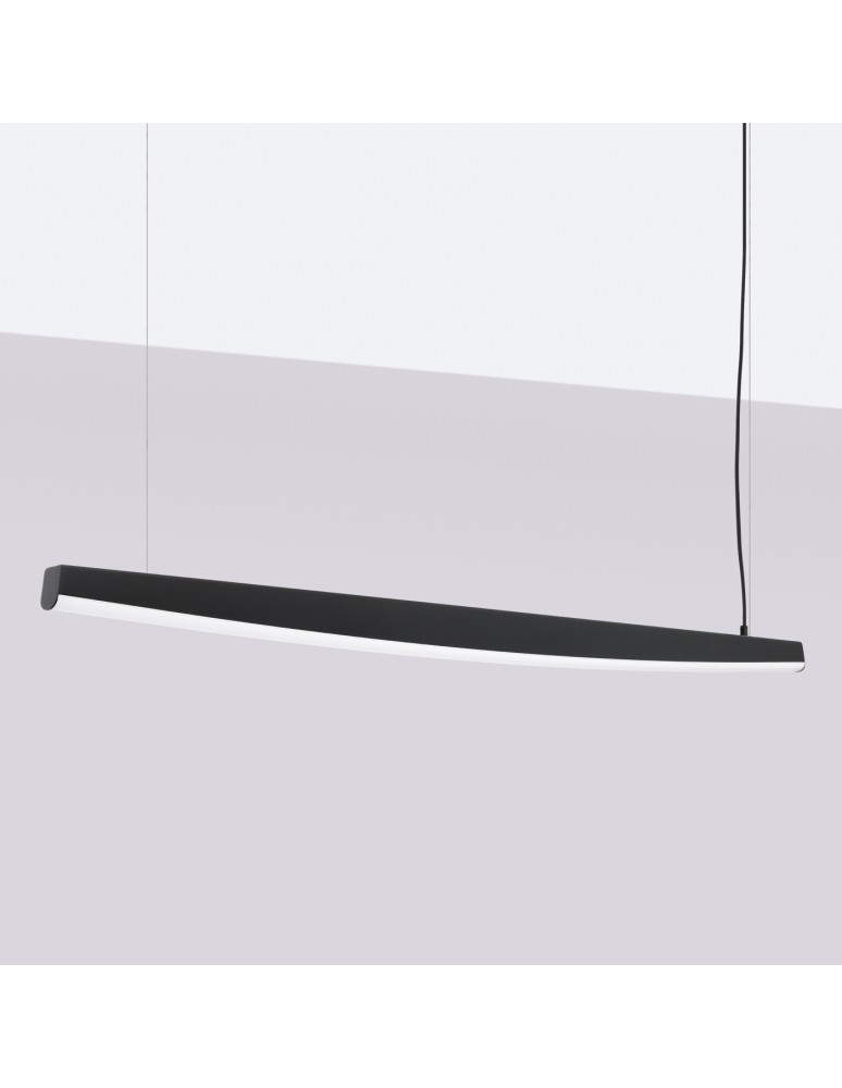 Pendant lamps over the island - Thoro pendant lamp JORUN 150 black LED 4000K TH.478 - product kolory-swiatla.pl 2