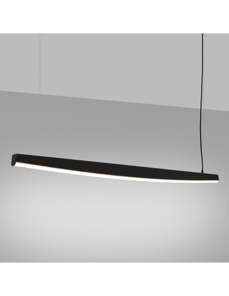 Pendant lamps over the island - Thoro pendant lamp JORUN 150 black LED 4000K TH.478 - product kolory-swiatla.pl 3