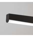 Pendant lamps over the island - Thoro pendant lamp JORUN 150 black LED 4000K TH.478 - product 6