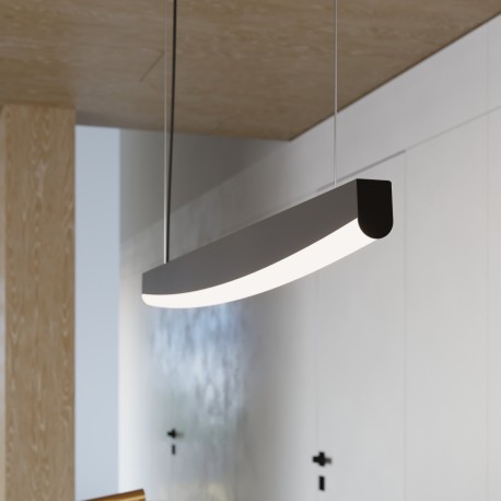 Thoro Lampa wisząca JORUN 150 czarna LED 4000K TH.478