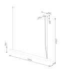 Pendant lamps over the island - Thoro pendant lamp JORUN 150 gold LED 4000K TH.479 - product 8