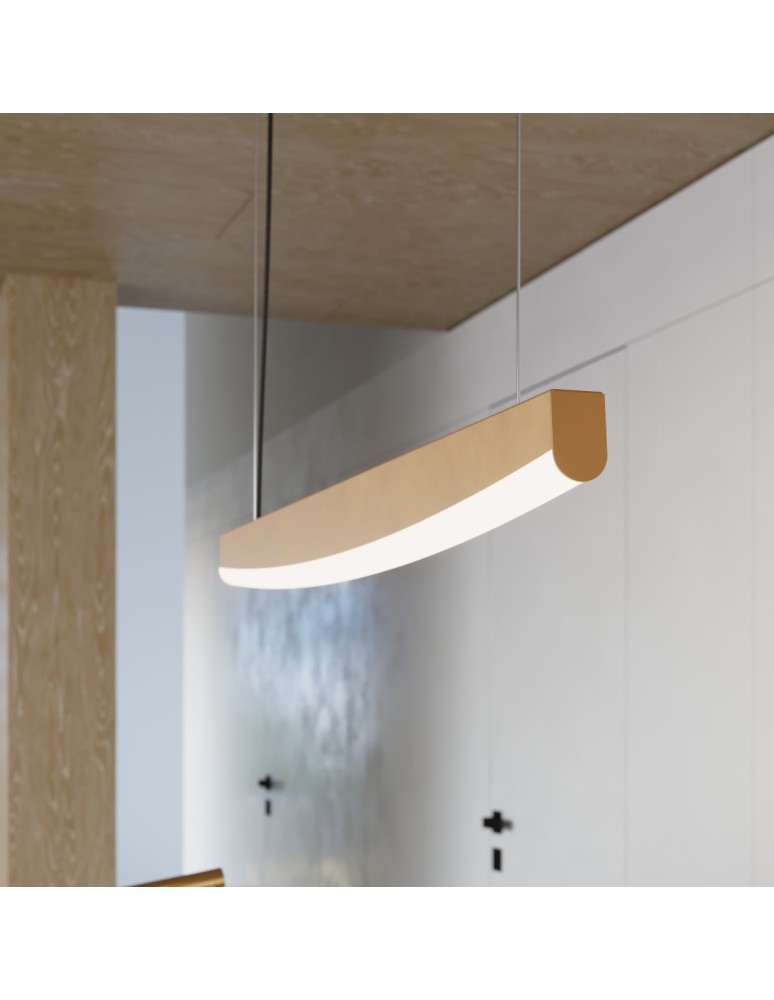 Pendant lamps over the island - Thoro pendant lamp JORUN 150 gold LED 4000K TH.479 - product kolory-swiatla.pl 13