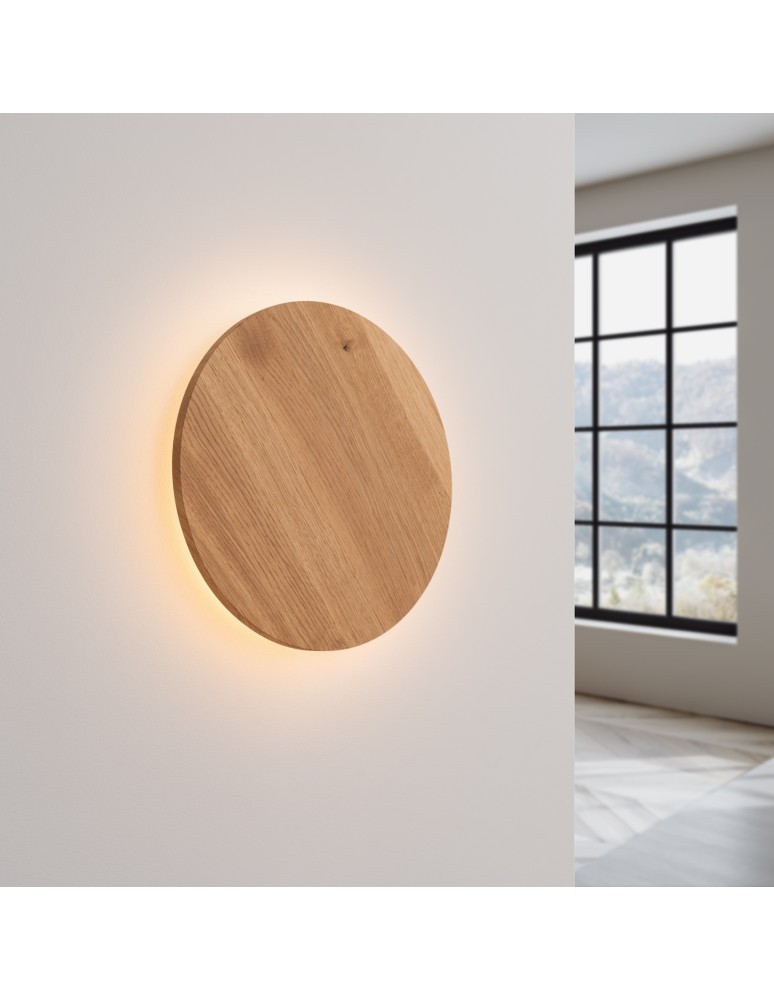 Designer wall lamps - Thoro Wall lamp BORGEN wood LED 3000K TH.480 - product kolory-swiatla.pl 3