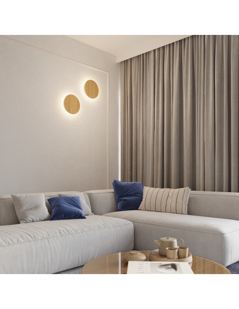 Designer wall lamps - Thoro Wall lamp BORGEN wood LED 3000K TH.480 - product kolory-swiatla.pl 14