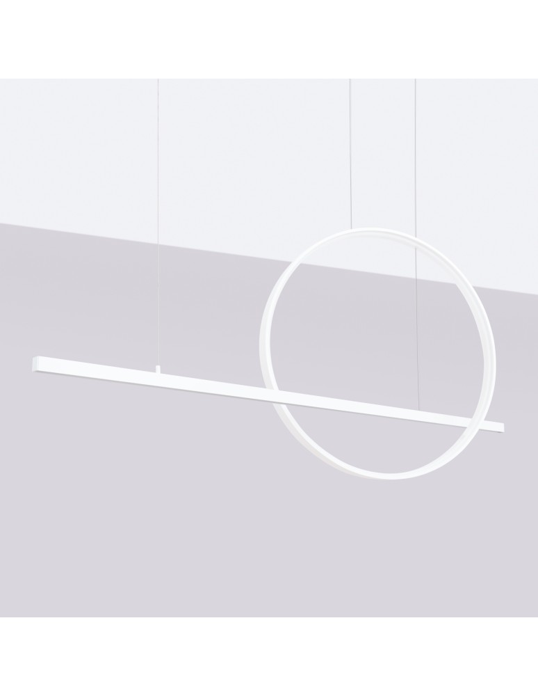 Pendant lamps over the island - Thoro GLAD pendant lamp white LED 3000K TH.492 - product kolory-swiatla.pl 2