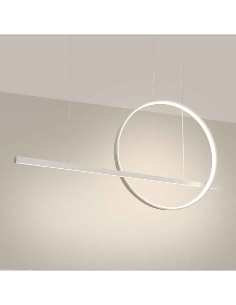 Pendant lamps over the island - Thoro GLAD pendant lamp white LED 3000K TH.492 - product kolory-swiatla.pl 3