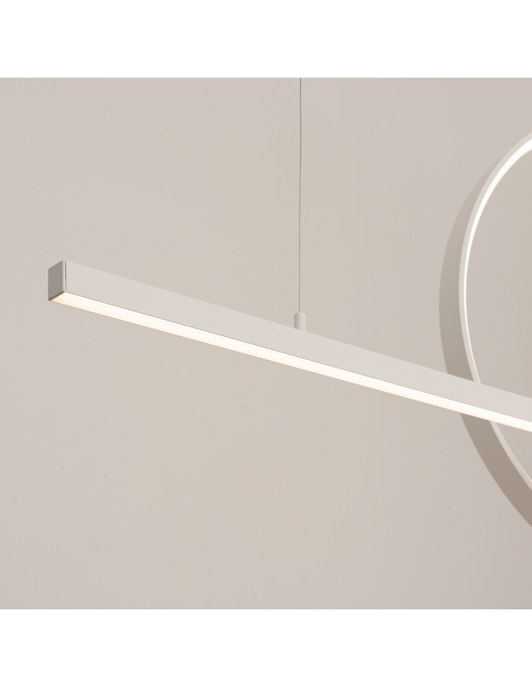 Pendant lamps over the island - Thoro GLAD pendant lamp white LED 3000K TH.492 - product kolory-swiatla.pl 5