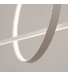 Pendant lamps over the island - Thoro GLAD pendant lamp white LED 3000K TH.492 - product 6