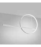 Pendant lamps over the island - Thoro GLAD pendant lamp white LED 4000K TH.493 - product 3