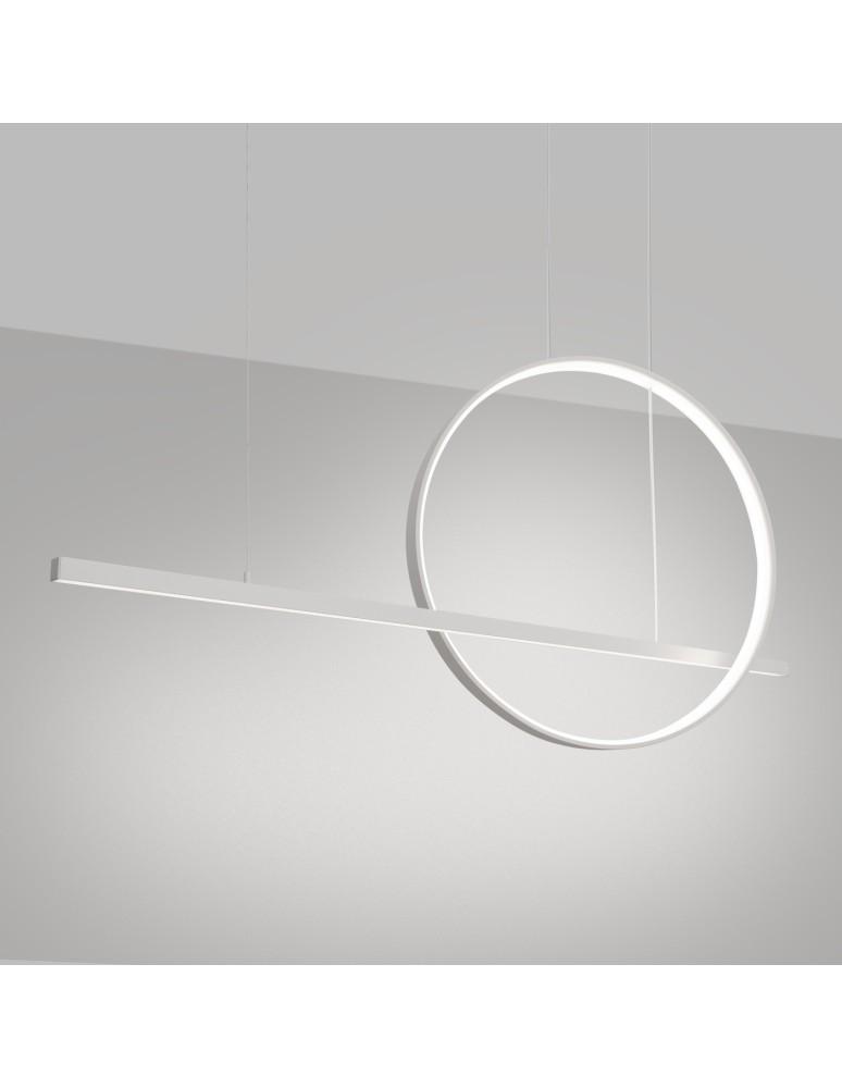 Pendant lamps over the island - Thoro GLAD pendant lamp white LED 4000K TH.493 - product kolory-swiatla.pl 3