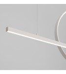 Pendant lamps over the island - Thoro GLAD pendant lamp white LED 4000K TH.493 - product 5