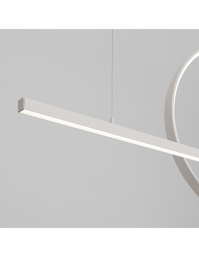 Pendant lamps over the island - Thoro GLAD pendant lamp white LED 4000K TH.493 - product kolory-swiatla.pl 5