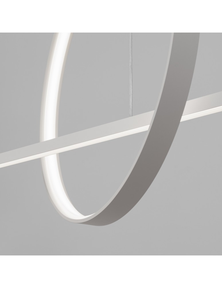 Pendant lamps over the island - Thoro GLAD pendant lamp white LED 4000K TH.493 - product kolory-swiatla.pl 6