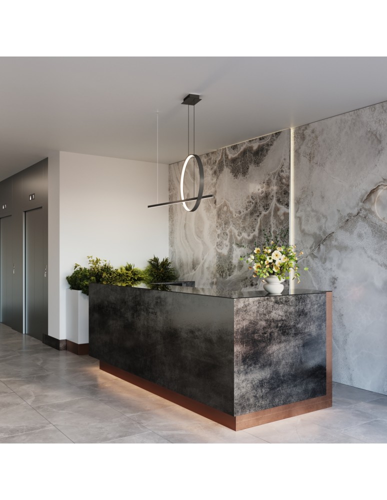 Pendant lamps over the island - Thoro GLAD pendant lamp white LED 4000K TH.493 - product kolory-swiatla.pl 14