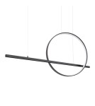 Pendant lamps over the island - Thoro GLAD black LED 3000K pendant lamp TH.494 - product 1