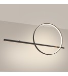 Pendant lamps over the island - Thoro GLAD black LED 3000K pendant lamp TH.494 - product 3