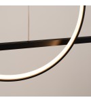 Pendant lamps over the island - Thoro GLAD black LED 3000K pendant lamp TH.494 - product 4