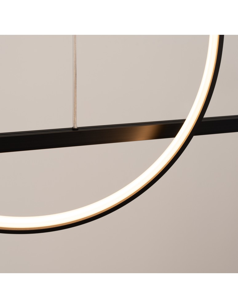 Pendant lamps over the island - Thoro GLAD black LED 3000K pendant lamp TH.494 - product kolory-swiatla.pl 4