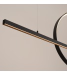 Pendant lamps over the island - Thoro GLAD black LED 3000K pendant lamp TH.494 - product 5