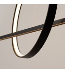 Pendant lamps over the island - Thoro GLAD black LED 3000K pendant lamp TH.494 - product 6