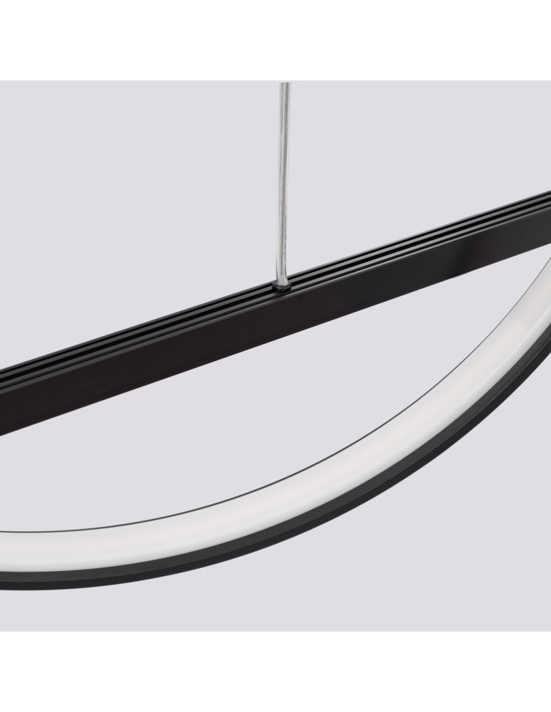 Pendant lamps over the island - Thoro GLAD black LED 3000K pendant lamp TH.494 - product kolory-swiatla.pl 7