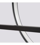 Pendant lamps over the island - Thoro GLAD black LED 3000K pendant lamp TH.494 - product 8