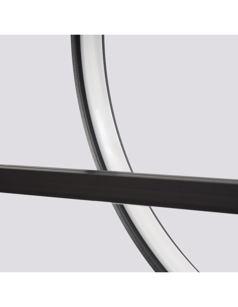 Pendant lamps over the island - Thoro GLAD black LED 3000K pendant lamp TH.494 - product kolory-swiatla.pl 8