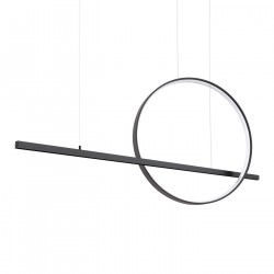 Thoro Lampa wisząca GLAD czarna LED 4000K TH.495