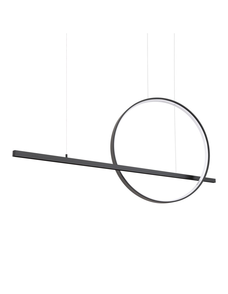 Pendant lamps over the island - Thoro GLAD black LED 4000K pendant lamp TH.495 - product kolory-swiatla.pl 1