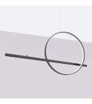 Pendant lamps over the island - Thoro GLAD black LED 4000K pendant lamp TH.495 - product 2