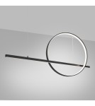 Pendant lamps over the island - Thoro GLAD black LED 4000K pendant lamp TH.495 - product 3