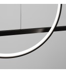 Pendant lamps over the island - Thoro GLAD black LED 4000K pendant lamp TH.495 - product 4