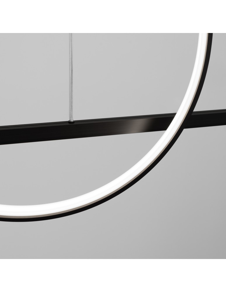 Pendant lamps over the island - Thoro GLAD black LED 4000K pendant lamp TH.495 - product kolory-swiatla.pl 4