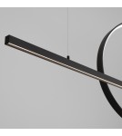 Pendant lamps over the island - Thoro GLAD black LED 4000K pendant lamp TH.495 - product 5