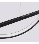 Pendant lamps over the island - Thoro GLAD black LED 4000K pendant lamp TH.495 - product 7