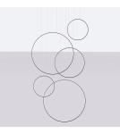 Pendant lamps circles - Thoro RIO 5 55/55/78/110/110 black LED 3000K pendant lamp TH.496 - product 2