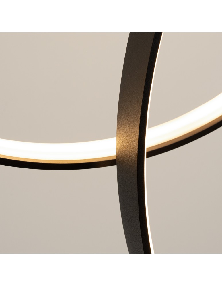 Pendant lamps circles - Thoro RIO 5 55/55/78/110/110 black LED 3000K pendant lamp TH.496 - product kolory-swiatla.pl 5