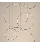 Pendant lamps circles - Thoro RIO 5 55/55/78/110/110 black LED 3000K pendant lamp TH.496 - product 9