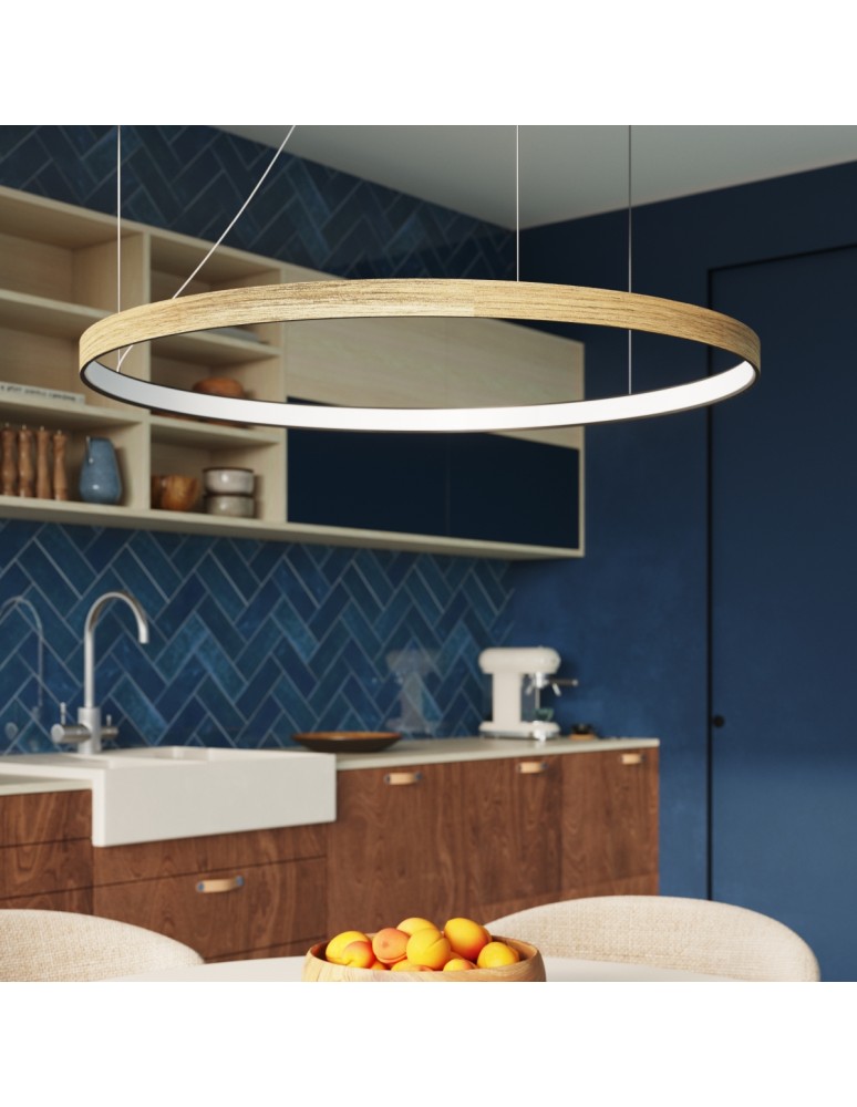 Pendant lamps circles - Thoro Chandelier RIO_EIK 78 LED 3000K TH.498 - product kolory-swiatla.pl 14