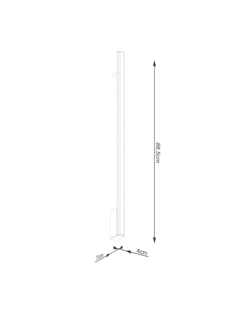 Thoro Kinkiet LAGOM 90 czarny LED 4000K TH.503