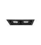 Flush-mounted directional lights - Azzardo NOVA 2 BLACK/BLACK 2xES111 Recessed Black AZ2875 - product 1