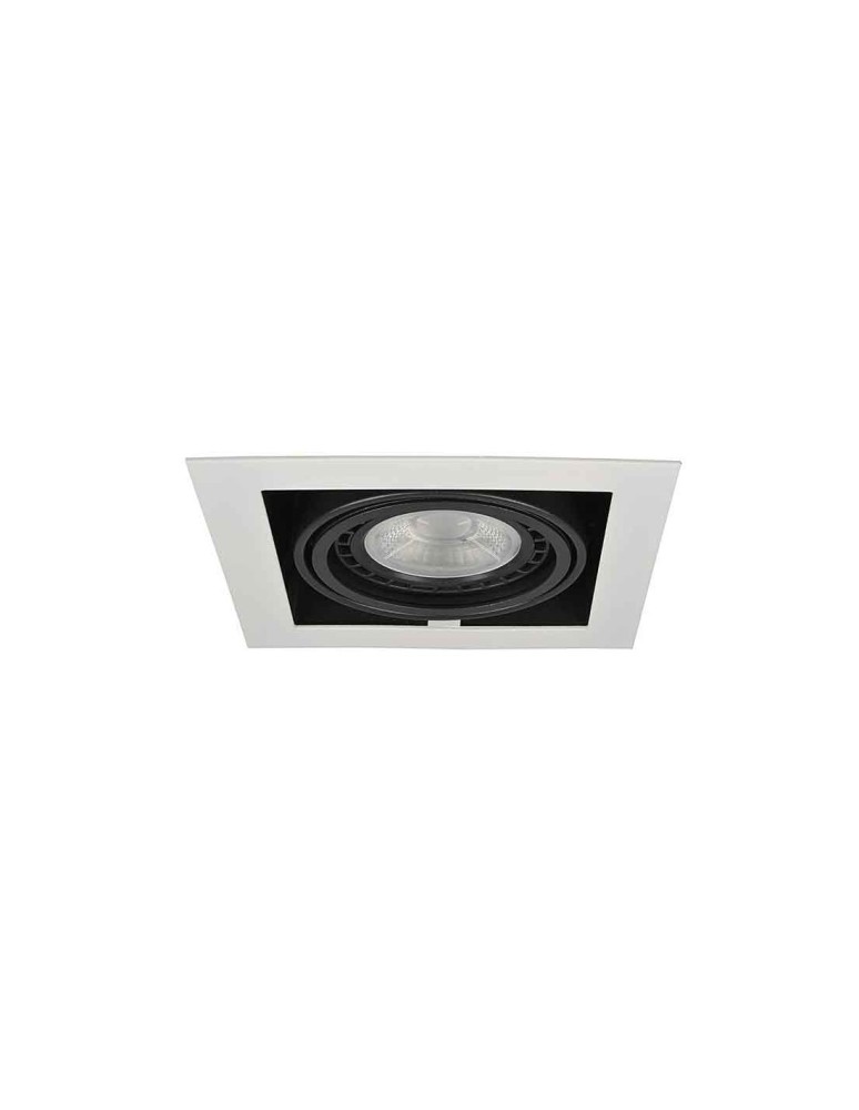 Flush-mounted directional lights - Azzardo NOVA WHITE/BLACK 1xES111 Recessed White/Black AZ2871 - product kolory-swiatla.pl 1
