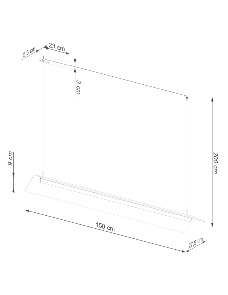 Pendant lamps over the island - Thoro pendant lamp ELVA beige LED 3000K TH.530 - product kolory-swiatla.pl 9