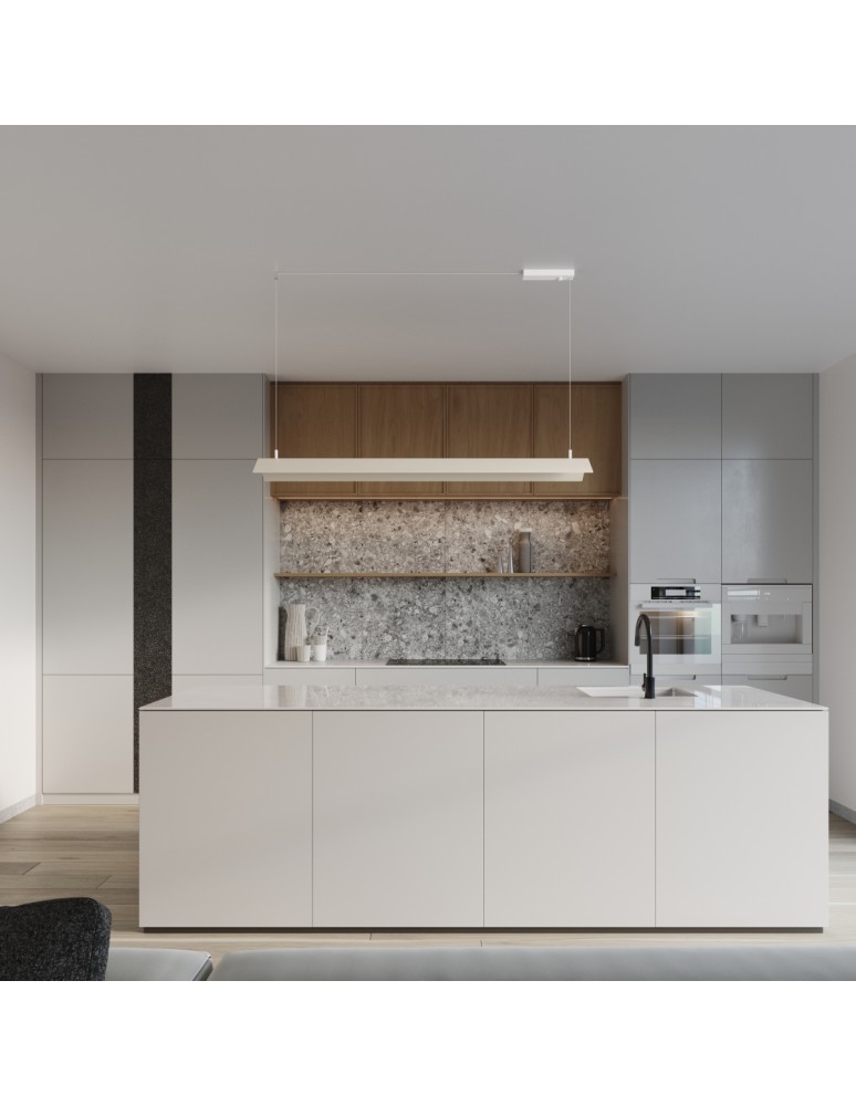 Pendant lamps over the island - Thoro pendant lamp ELVA beige LED 3000K TH.530 - product kolory-swiatla.pl 12