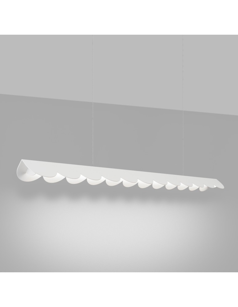 Pendant lamps over the island - Thoro BISCUIT pendant lamp white LED 4000K TH.533 - product kolory-swiatla.pl 3