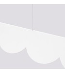 Pendant lamps over the island - Thoro BISCUIT pendant lamp white LED 4000K TH.533 - product 8