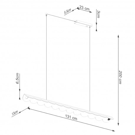 Thoro Lampa wisząca BISCUIT biała LED 4000K TH.533